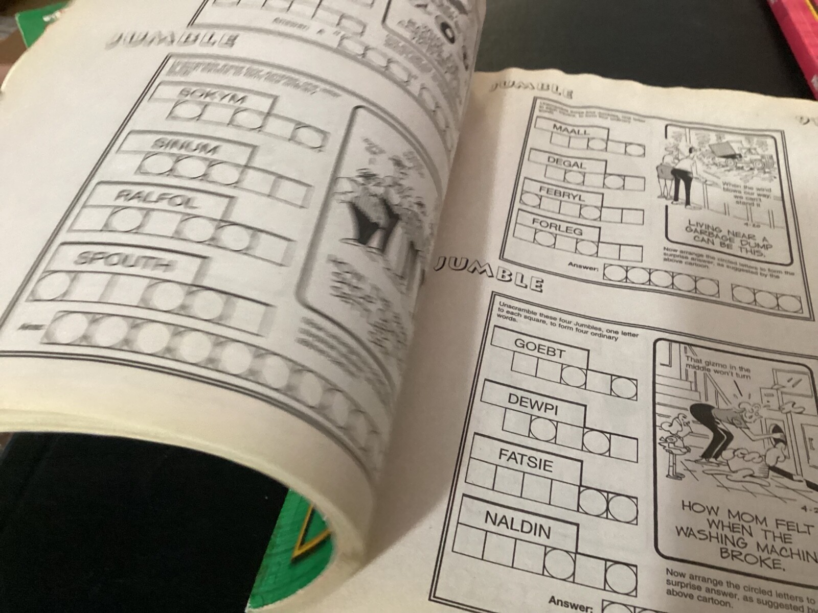 (3) Crossword Puzzle, Word Find, Word Jumbles Books (95% not used)