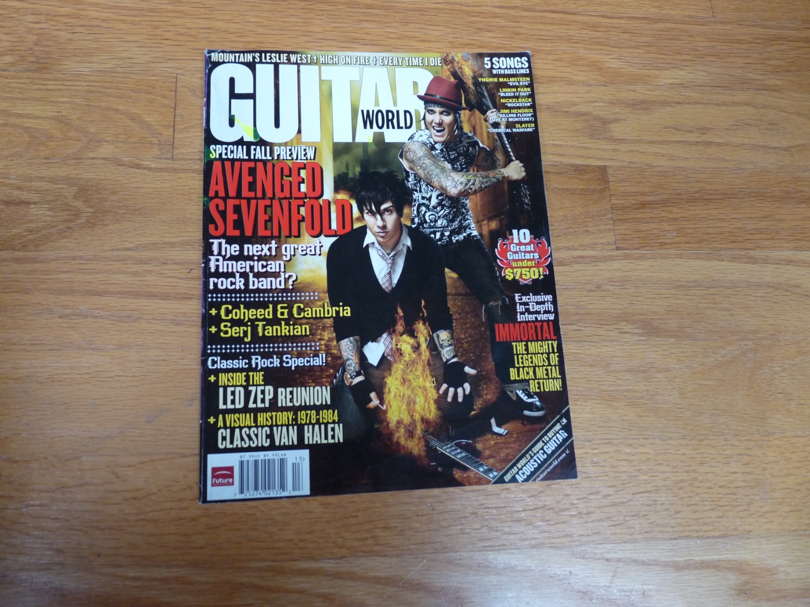 Guitar World Magazine 2008 Lot 10 Issues + 2007 Holiday-Total of 11 issues