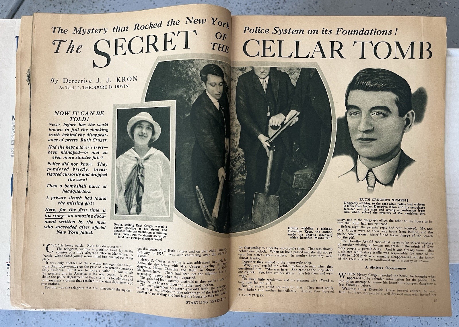 Startling Detective Adventures, May 1932, Vintage True Crime Stories, Pulp
