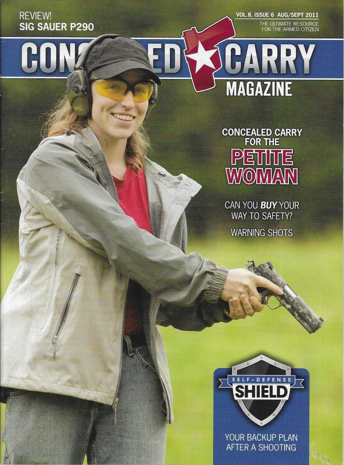 Concealed Carry Magazine Aug Sept 2011 SIG SAUER P290 Self Defense Firearms