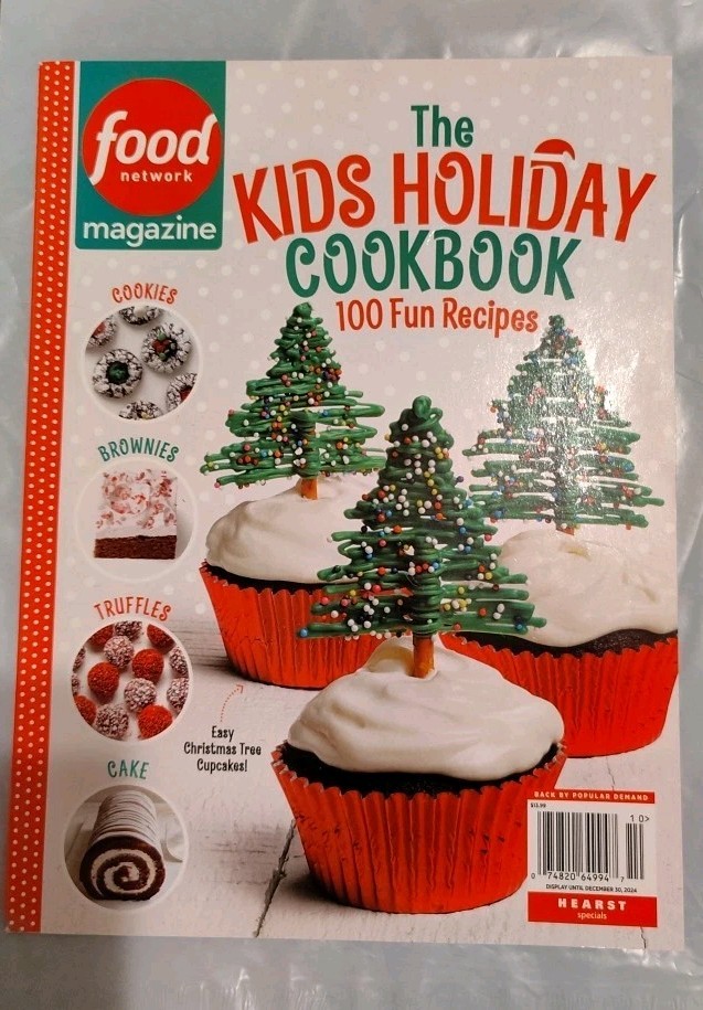 Food Network Kids Holiday Cookbook Magazine Special 2024 100 Recipes