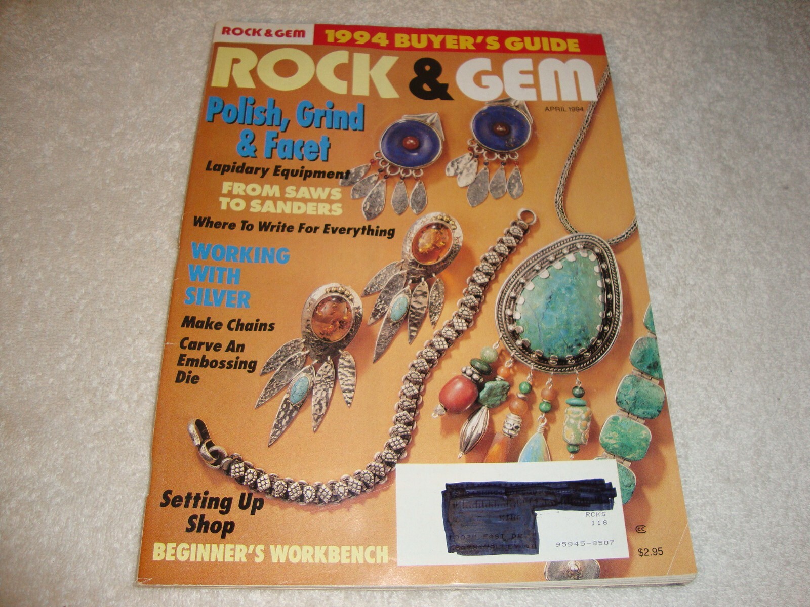 Rock & Gem Magazine April 1994 polish grind facet