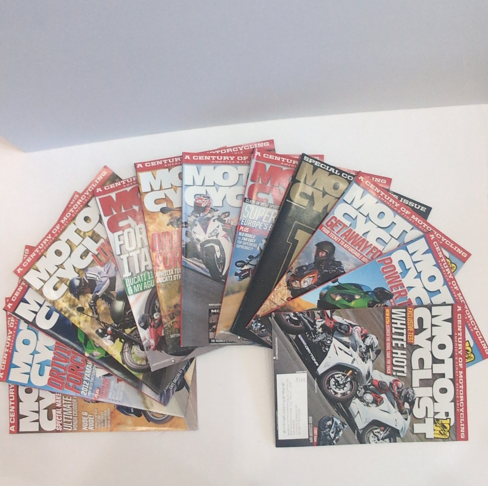 Motor Cyclist Magazine 2012 Complete Set 12 Issues Great Condition Motorcyclist