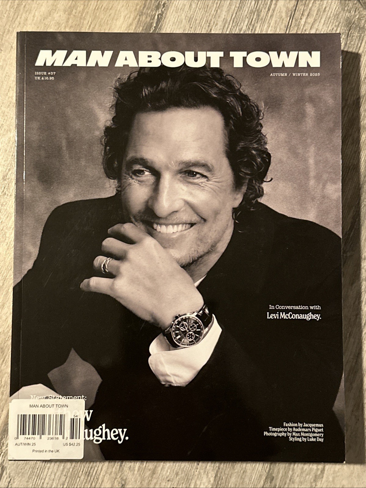 Man About Town Magazine Autumn Winter 2025 Matthew McConaughey