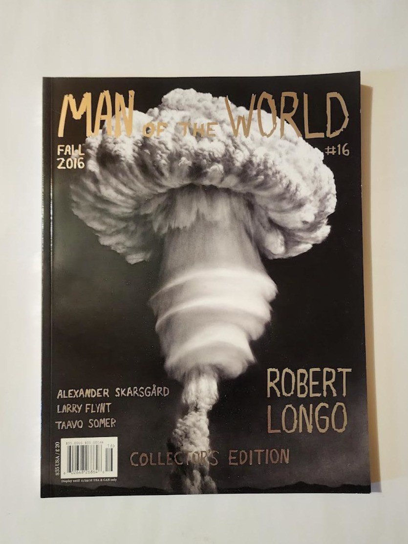 Man of the World No. 16 Fall 2016 Robert Longo Collector’s Edition Cover Rare
