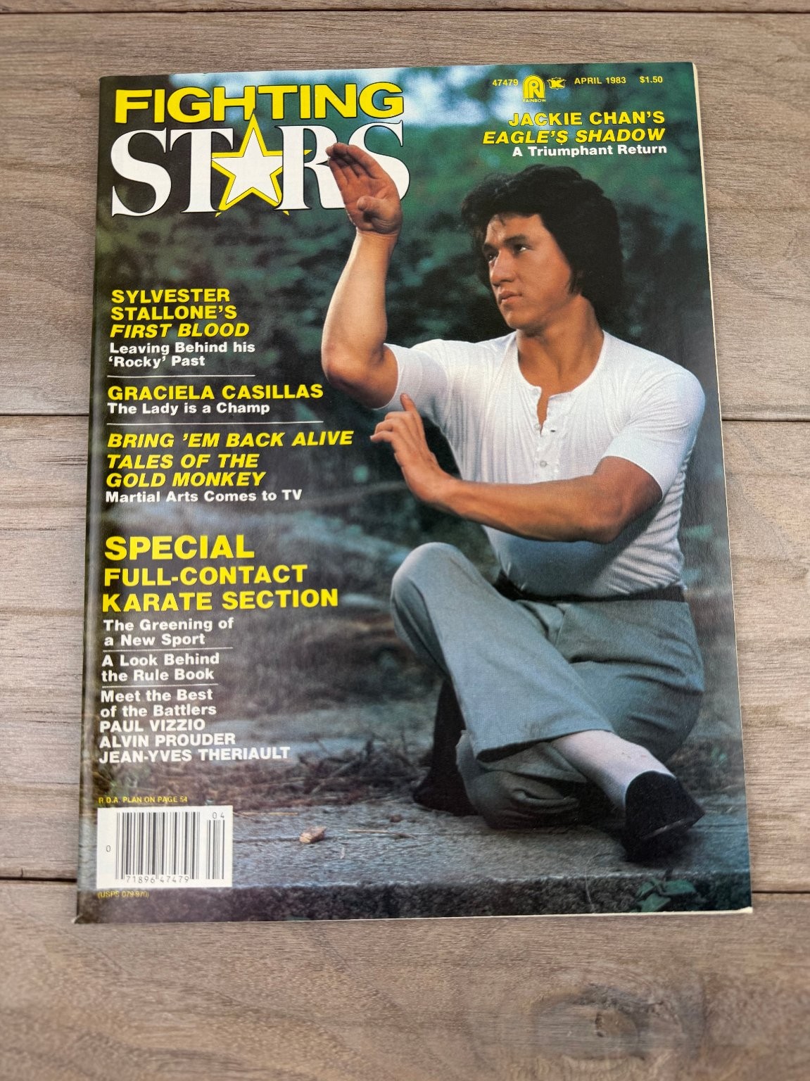 Fighting Stars Magazine April 1983 Jackie Chan Sylvester Stallone Martial Arts