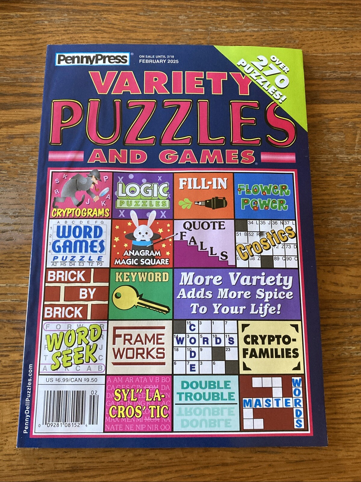 Penny Press Variety Puzzles And Games February 2025 New Key Word Frame Works