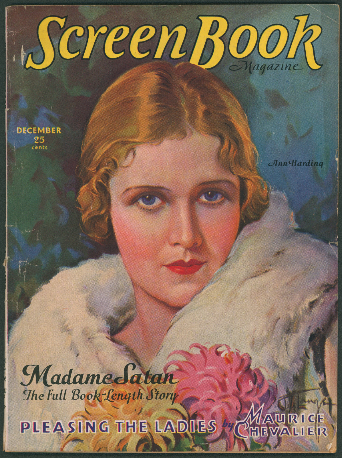 Screen Book Magazine December 1930 Madame Satan~Clara Bow~Gary Cooper~Fay Wray