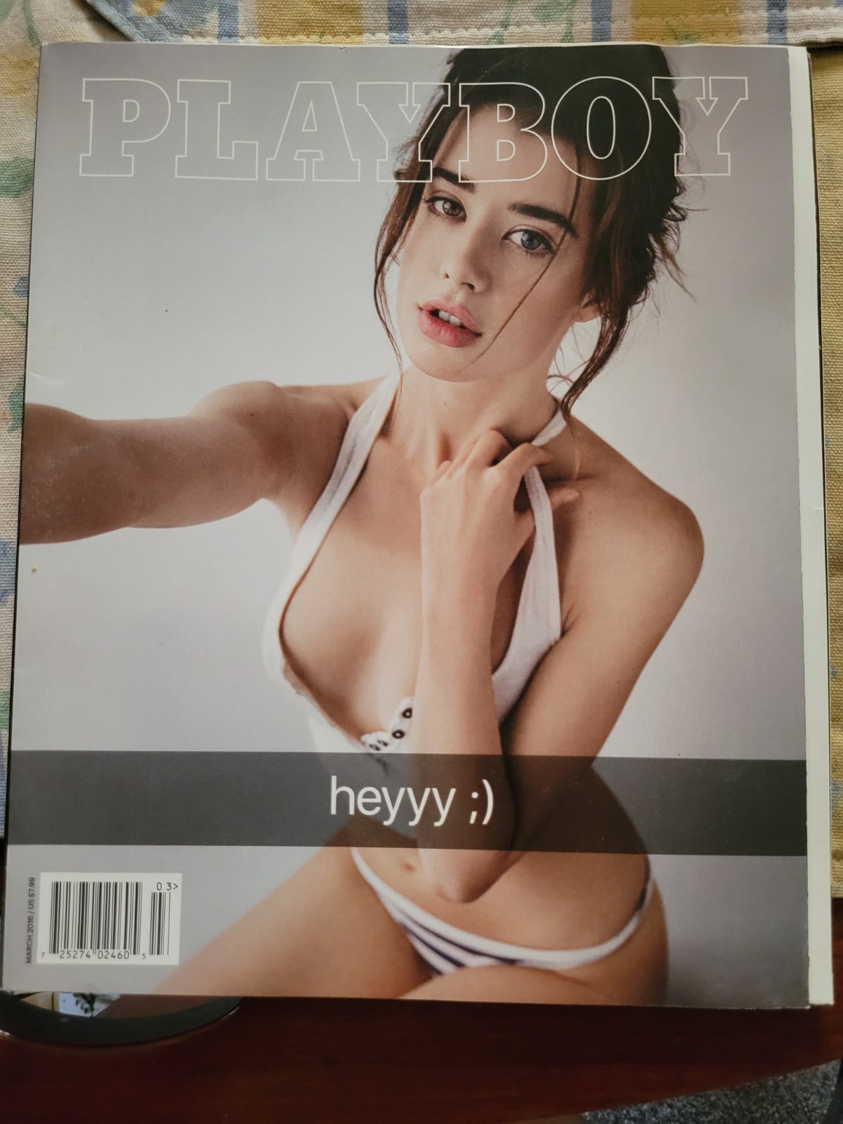 Playboy Magazine March 2016 First Non-Nude Issue Centerfold Intact Solid Issue