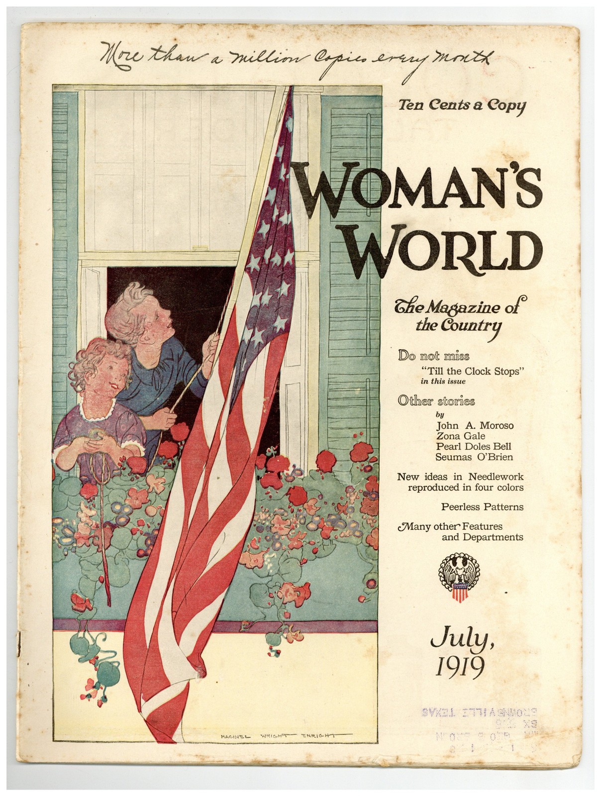 Woman’s World Magazine Jul 1919 VG- 3.5 Low Grade