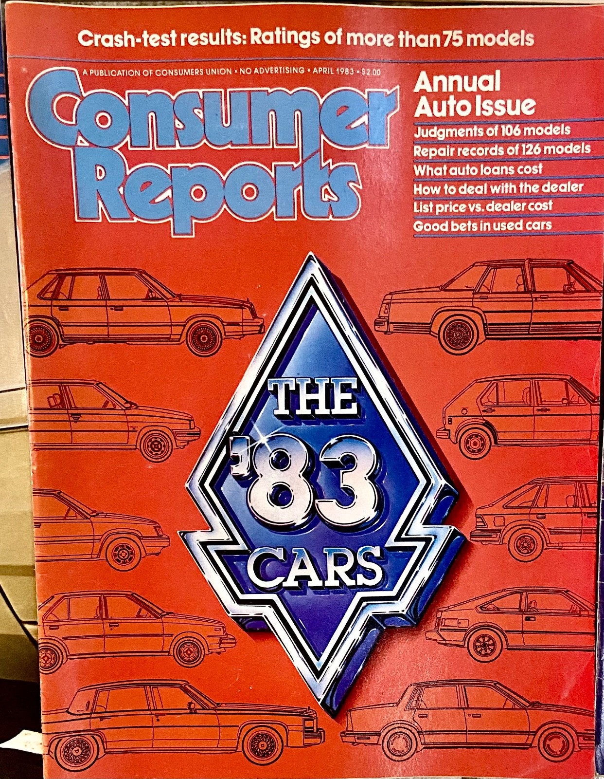 Lot 9 diff CONSUMER REPORTS Magazine AUTO Issue 1975 – 1983 NEW CARS RARE