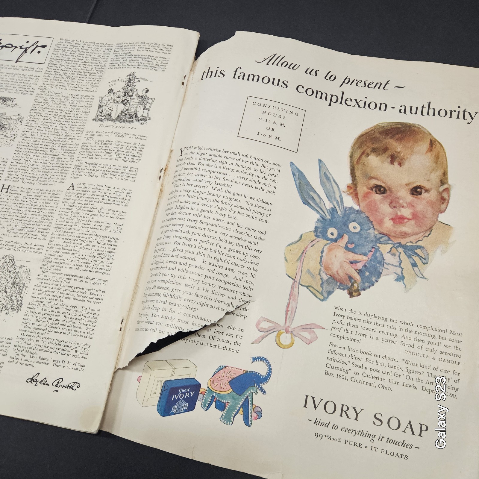 Woman’s Home Companion Vintage Magazine Sept 1930 13″ x 10″ Fashion Recipe Ads
