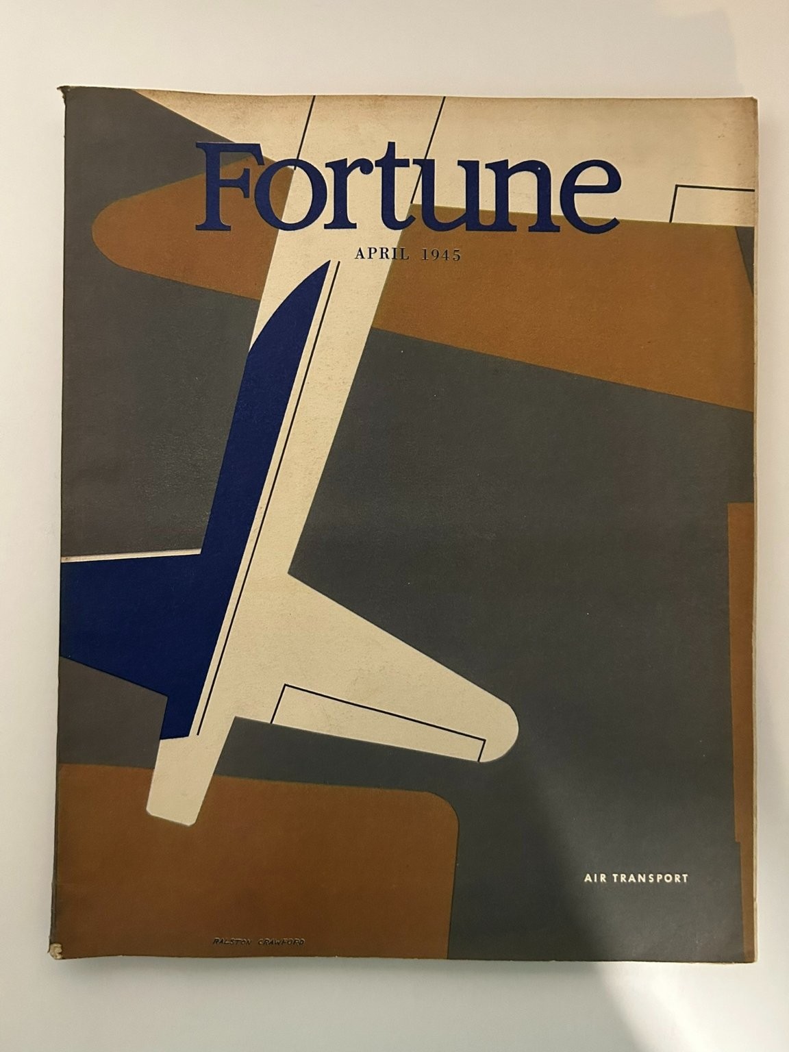 Vintage 1945 Fortune Magazine Air Transport WWII Era General Electric Ad