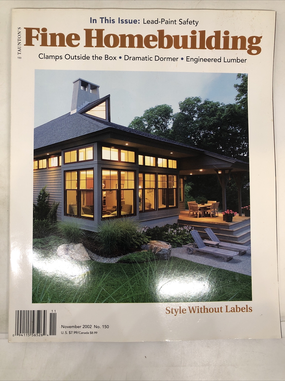 Taunton’s Fine Homebuilding Magazine Issue 150 October/November 2002