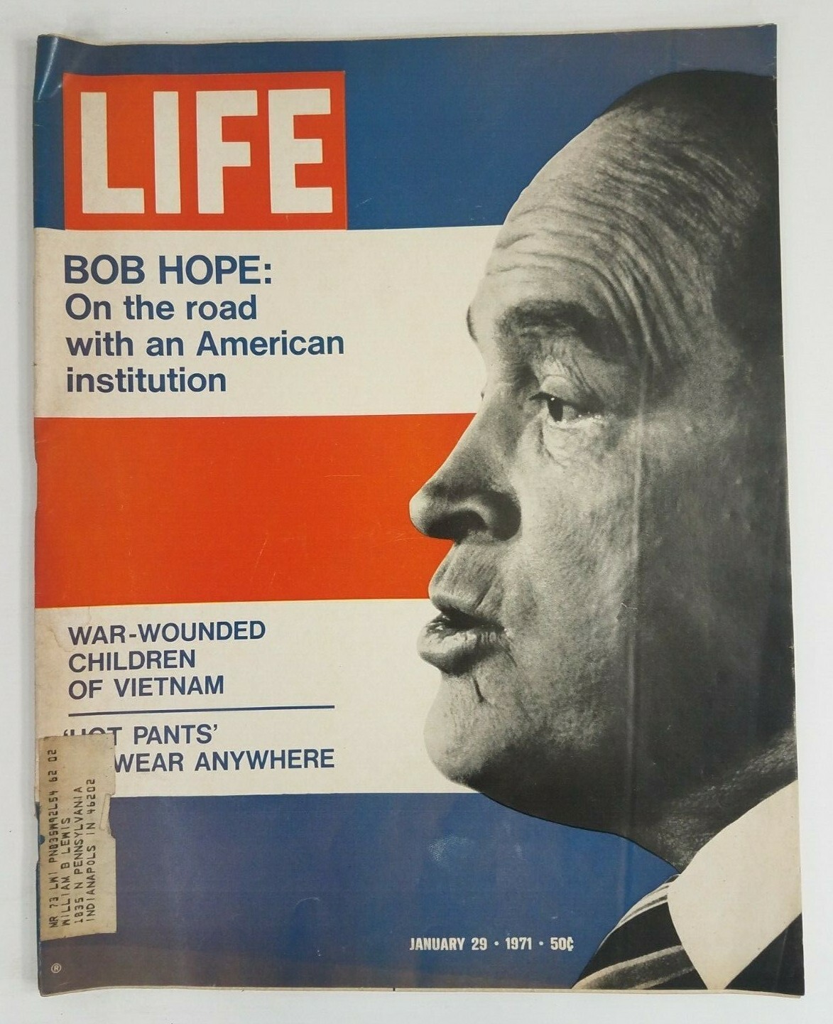 Vintage Life Magazine Bob Hope on the Road January 29, 1971 complete