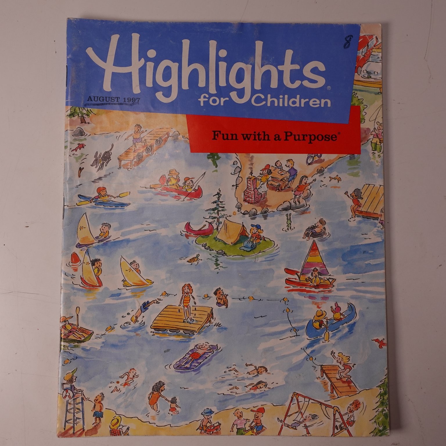 Highlights for Children Magazine August 1997 #550 Kids Puzzles Stories