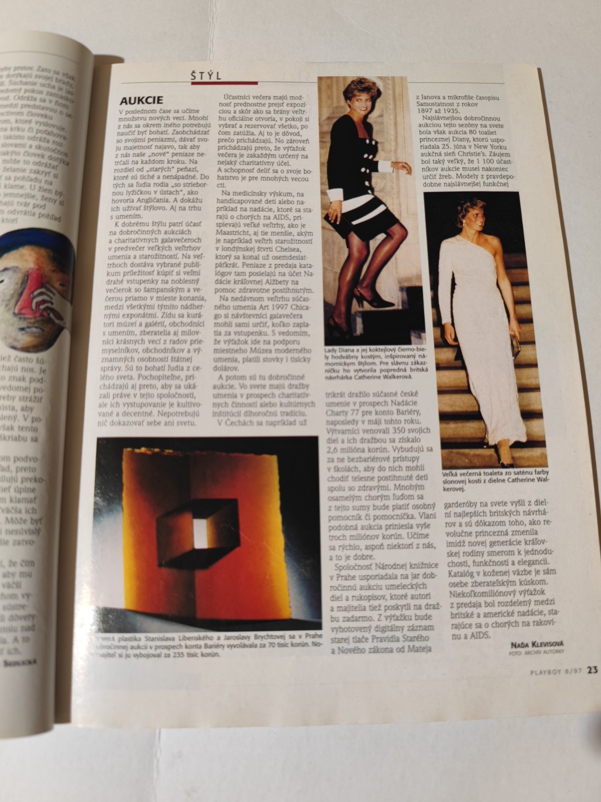 Playboy Slovakia August 1997 – Ľubina Plocová – With Poster – Good Condition