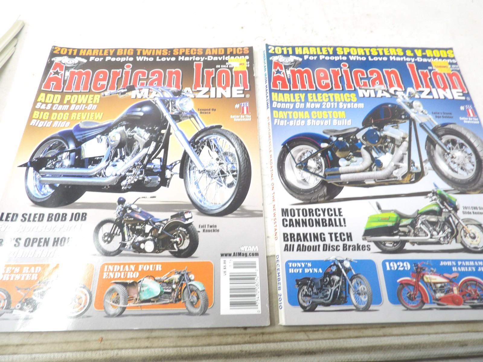 Lot of 4 2010 American Iron Magazines April, Sept, Nov, Dec