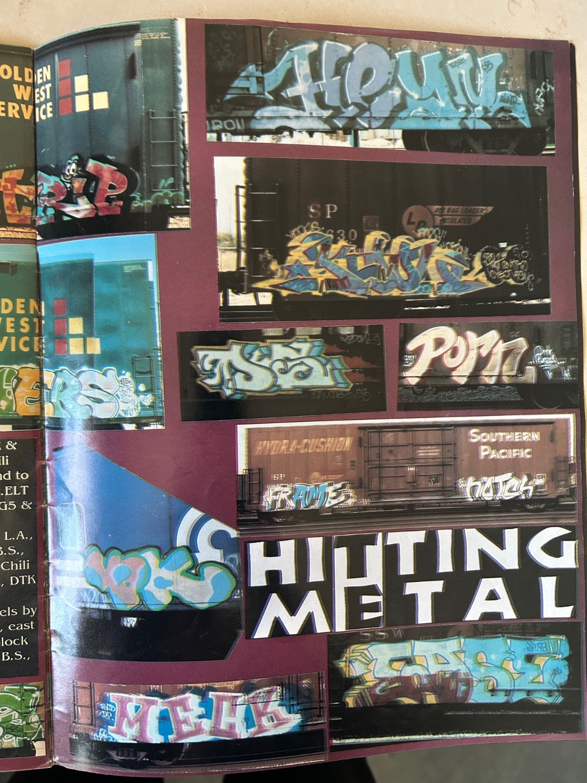 CAN CONTROL GRAFFITI MAGAZINE vol.2 issue-6 1993 – SKATEONE RIP hitting metal