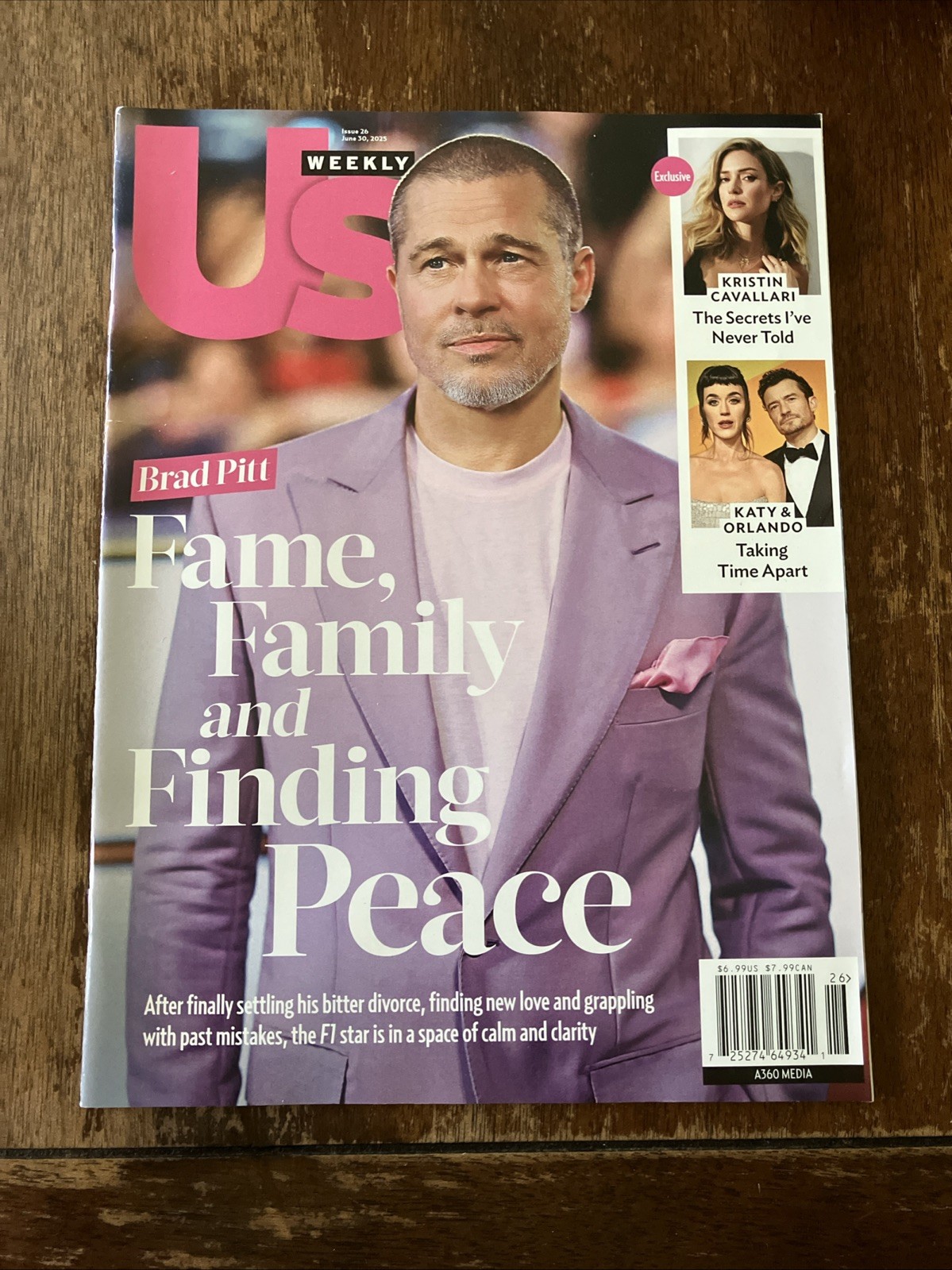 US WEEKLY MAGAZINE – JUNE 30, 2025 – BRAD PITT. FAME, FAMILY AND FINDING PEACE