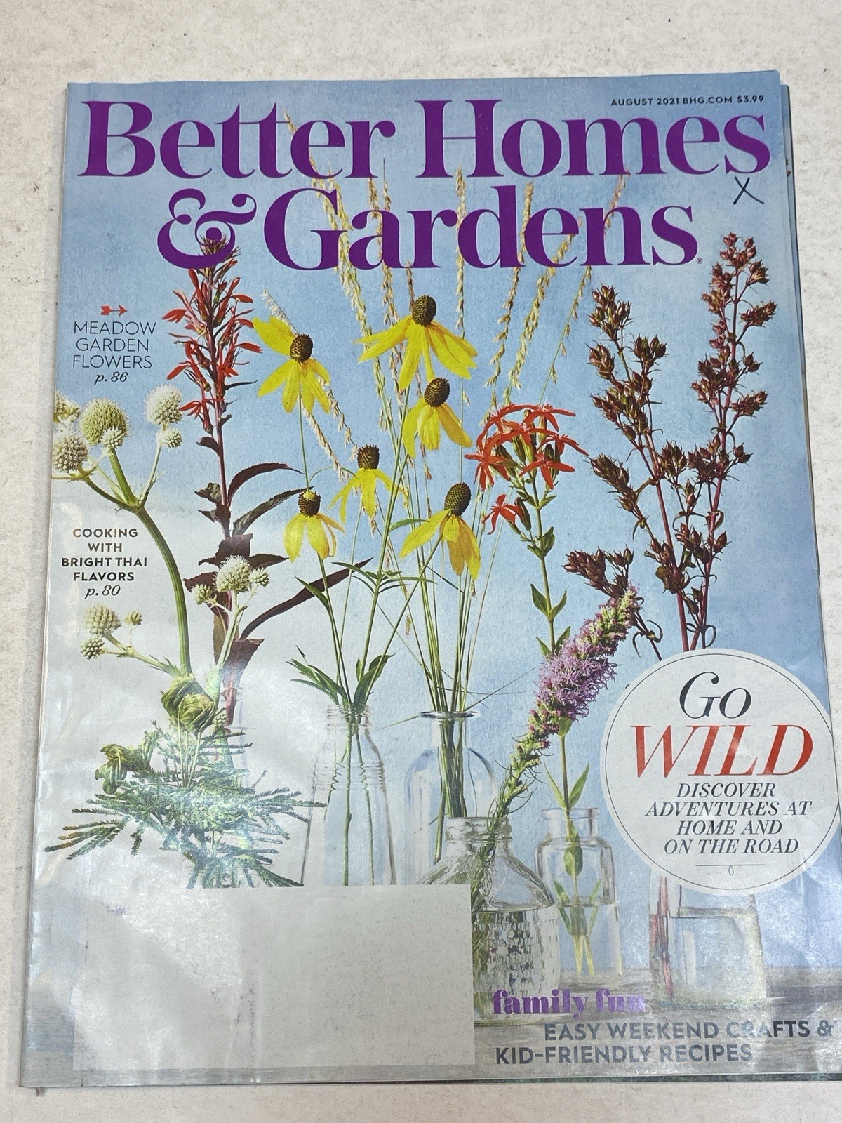 Better Homes Gardens Magazine Aug 2021 Wild Flowers Family Fun Craft Thai Food