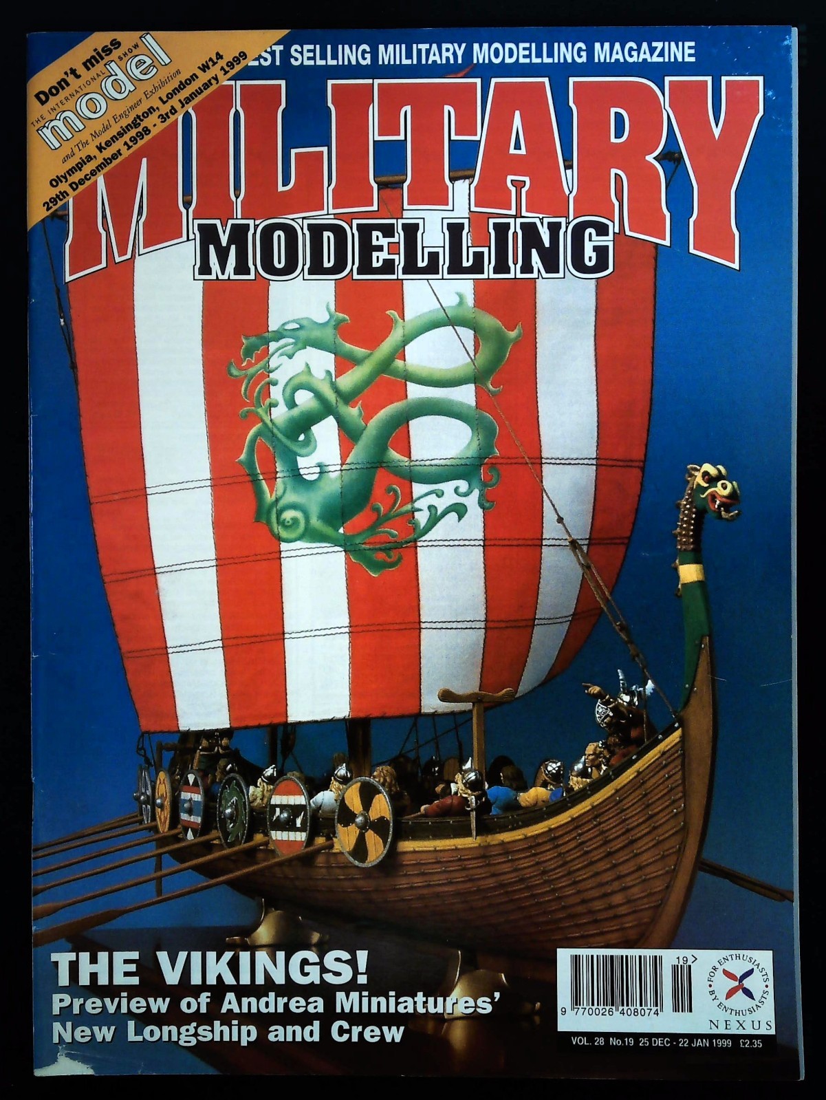 Military Modelling Magazine Vol.28 No.19 22 January 1999 mbox2405 The Vikings!