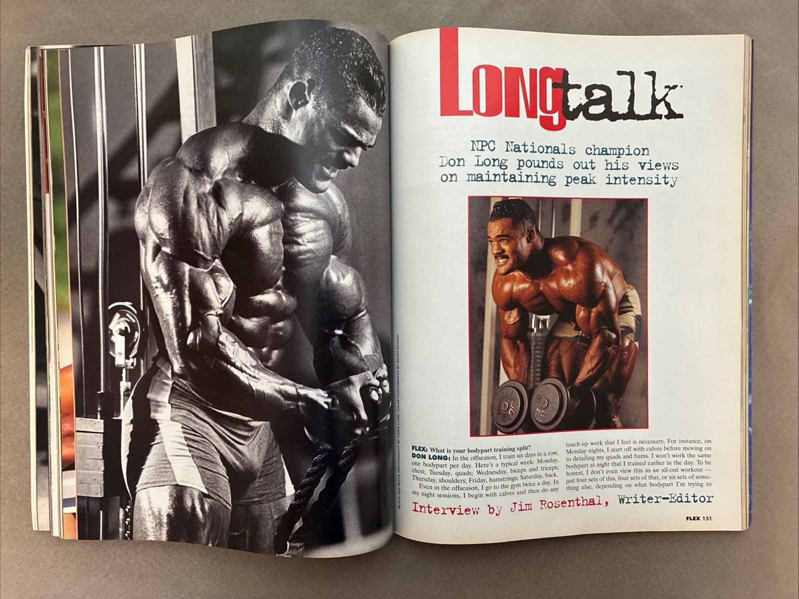 Flex Bodybuilding Muscle Magazine / Achim Albrecht + Nasser El Sonbaty / 03-96