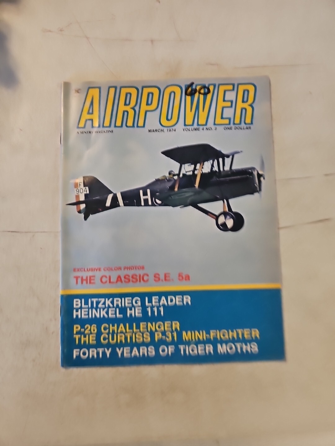 Vintage Airpower Magazine March 1974. Aircraft And Airplane
