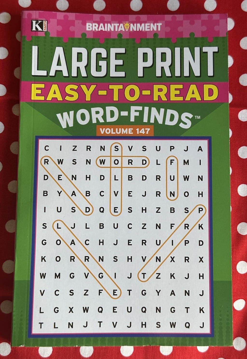 Kappa Braintanment Large Print Easy-to-read Word – Finds Volume 147 Brand New