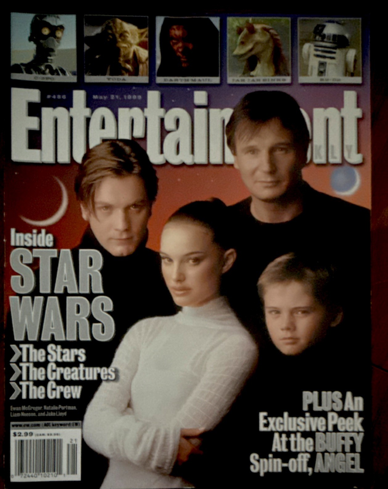 Entertainment Weekly May 21, 1999 Issue 486 Star Wars Buffy Angel Ewan McGregor