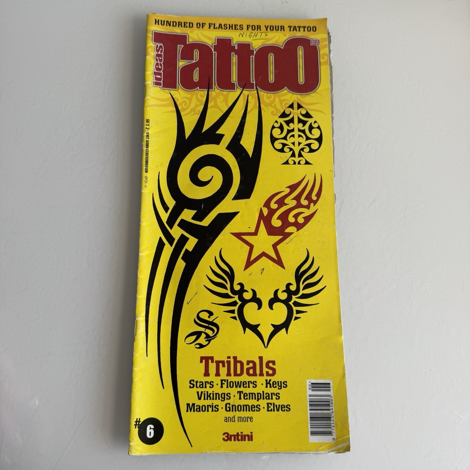 Tattoo Ideas Magazine Lot of 8 – Features Hundreds Of Designs Printed in Italy