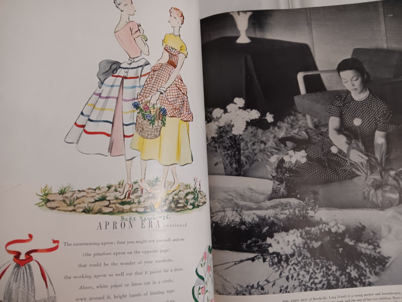 Vogue Magazine May 1949-Beauty Magnified-Young Fashions Lingerie-Blumenfeld