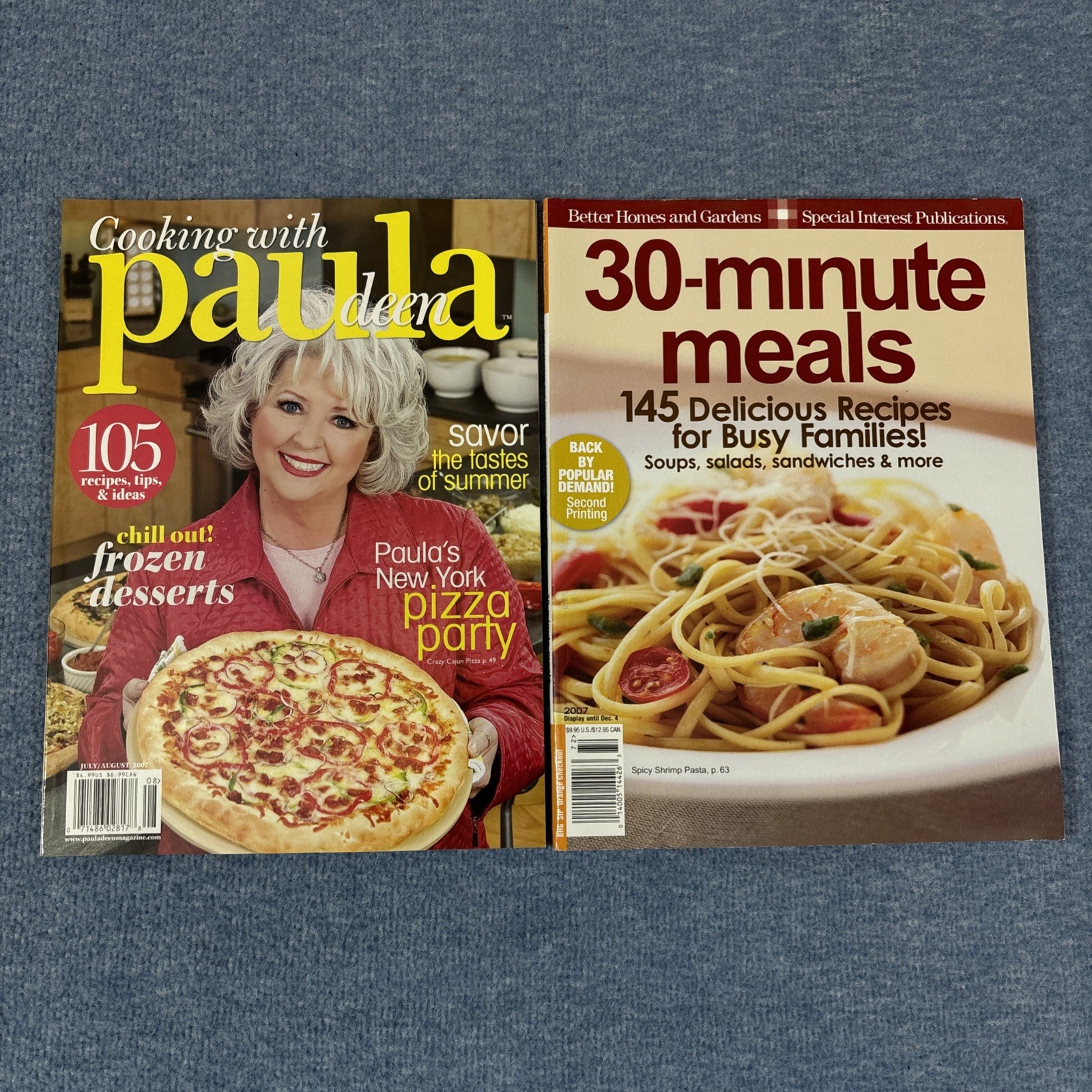 Lot of 12 Cooking Magazines Paula Deen Pillsbury Home Cooking Rachel Ray plus