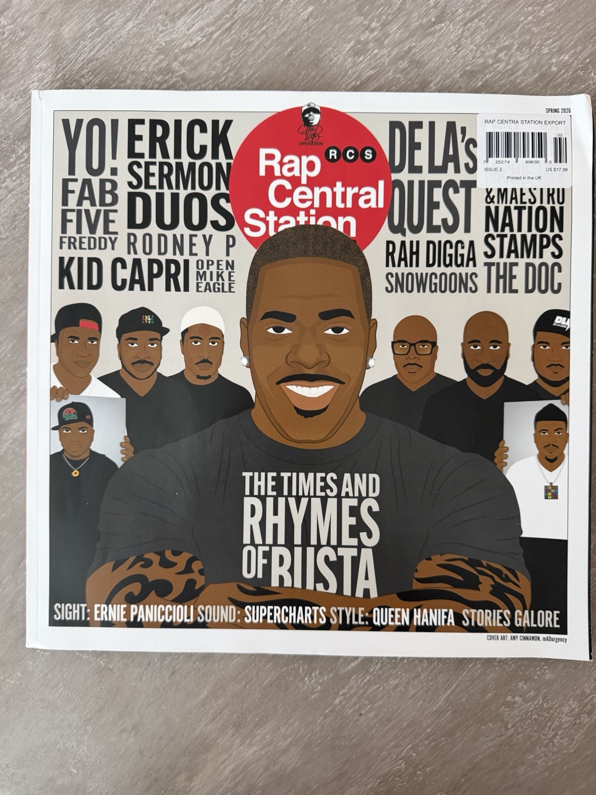 2026 RAP CENTRAL STATION Spring Issue 2 TIMES & RHYMES Of BUSTA De La’s Quest