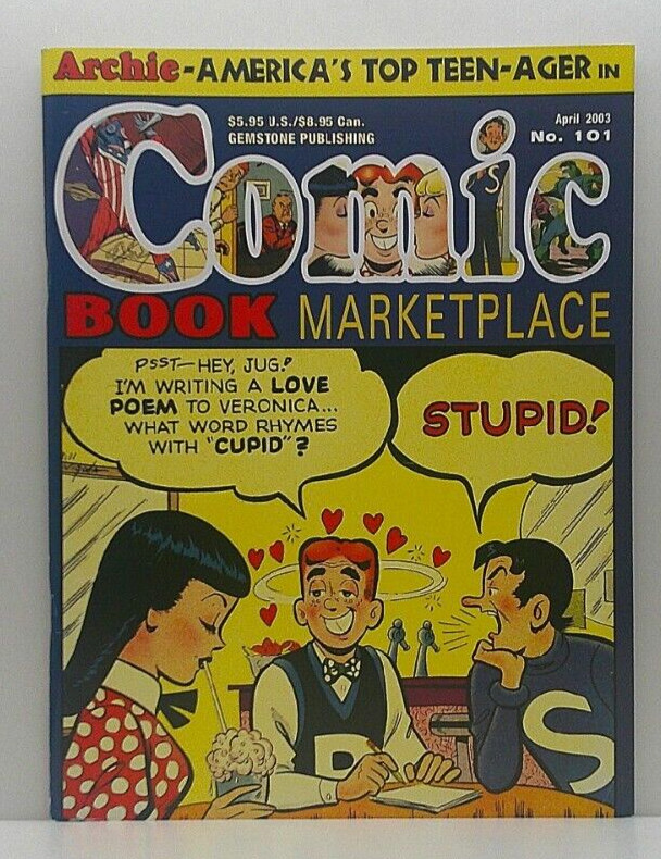 COMIC BOOK MARKETPLACE MAGAZINE #101 2003 ARCHIE THE SHADOW BUTCH GUICE