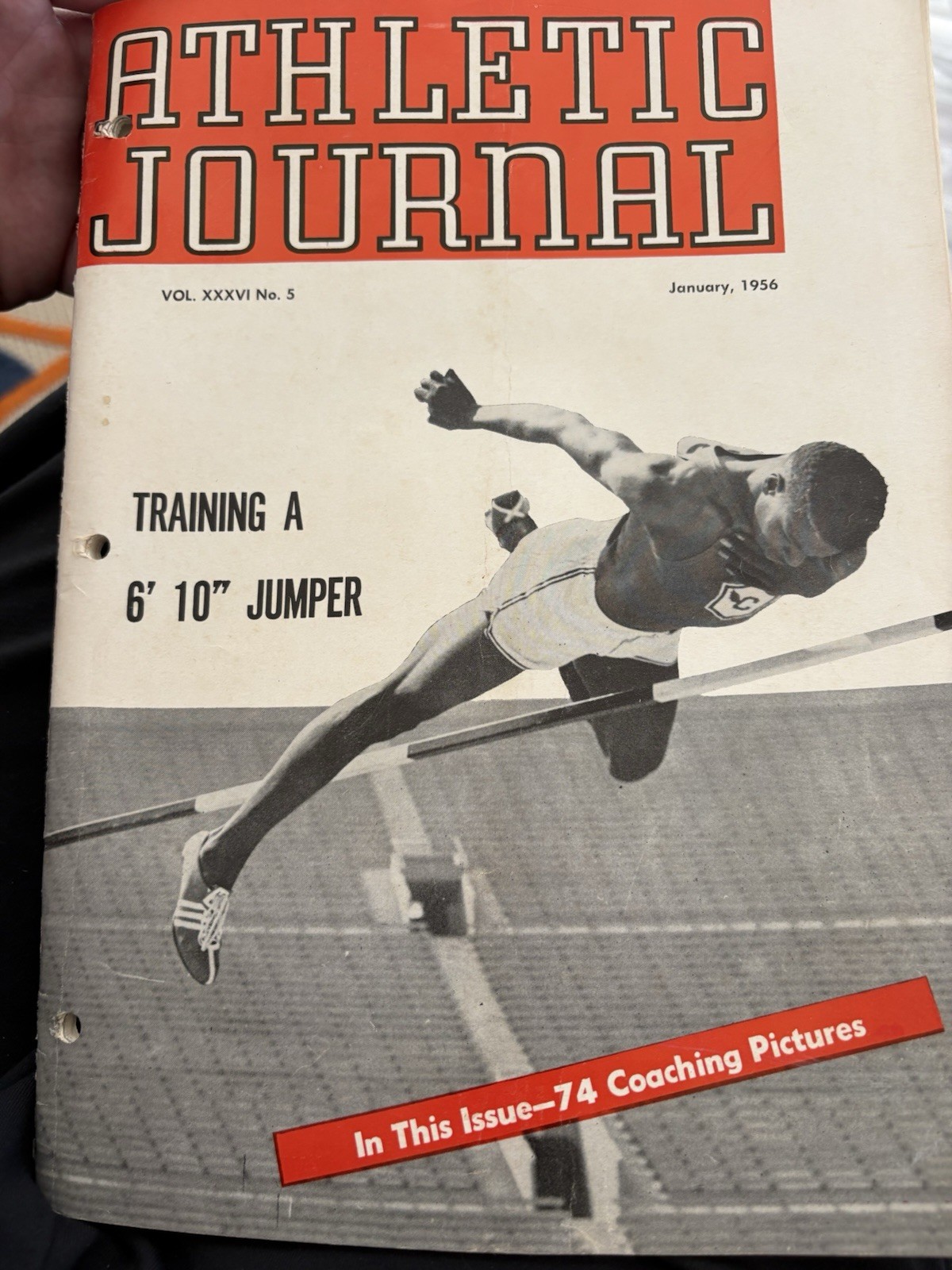 January 1956 Athletic Journal: Training and Equipment