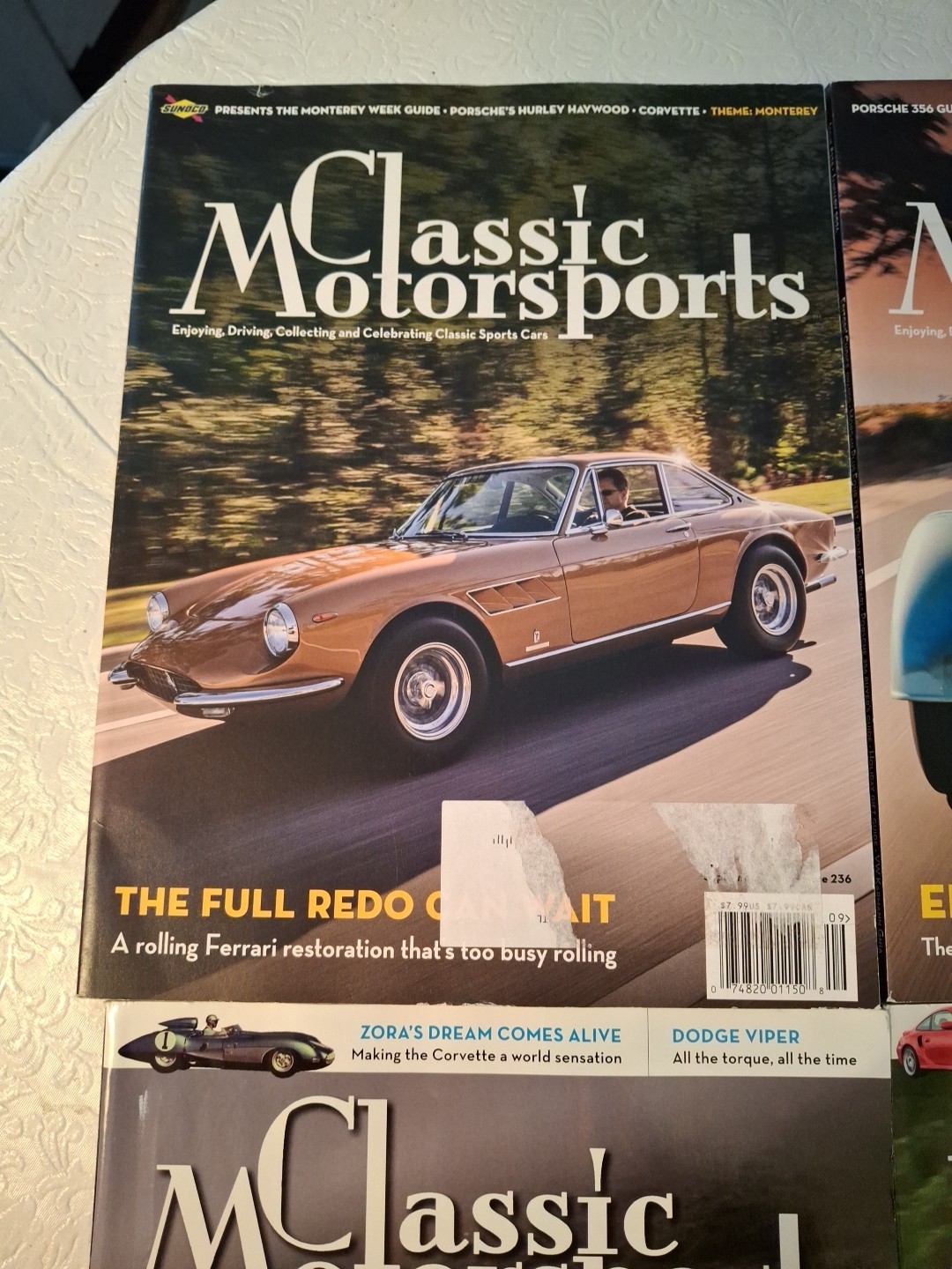 Lot of 4 Classic Motorsports Magazines 11/23, 1/24, 9/25, 1/26 VERY GOOD COND.