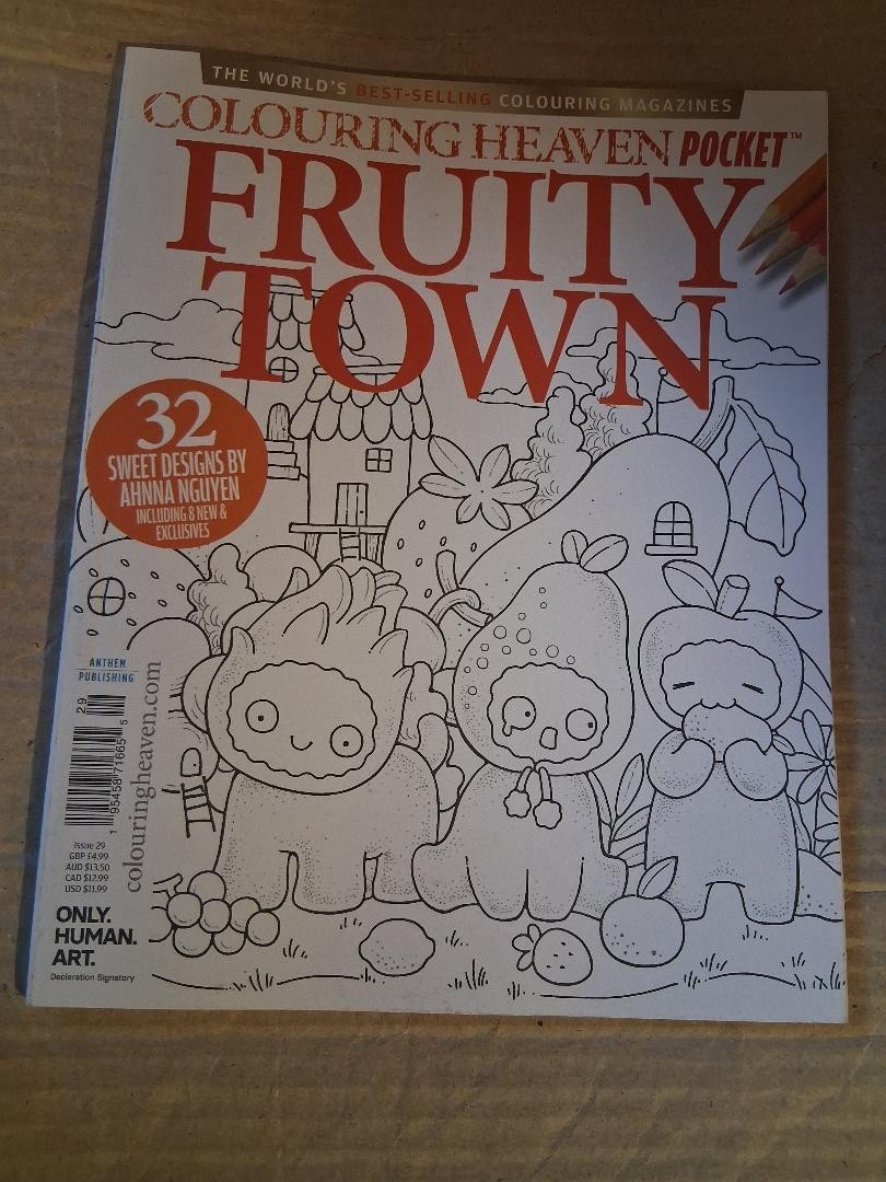 COLOURING HEAVEN MAGAZINE FRUITY TOWN SPECIAL POCKET ISSUE ISSUE #29