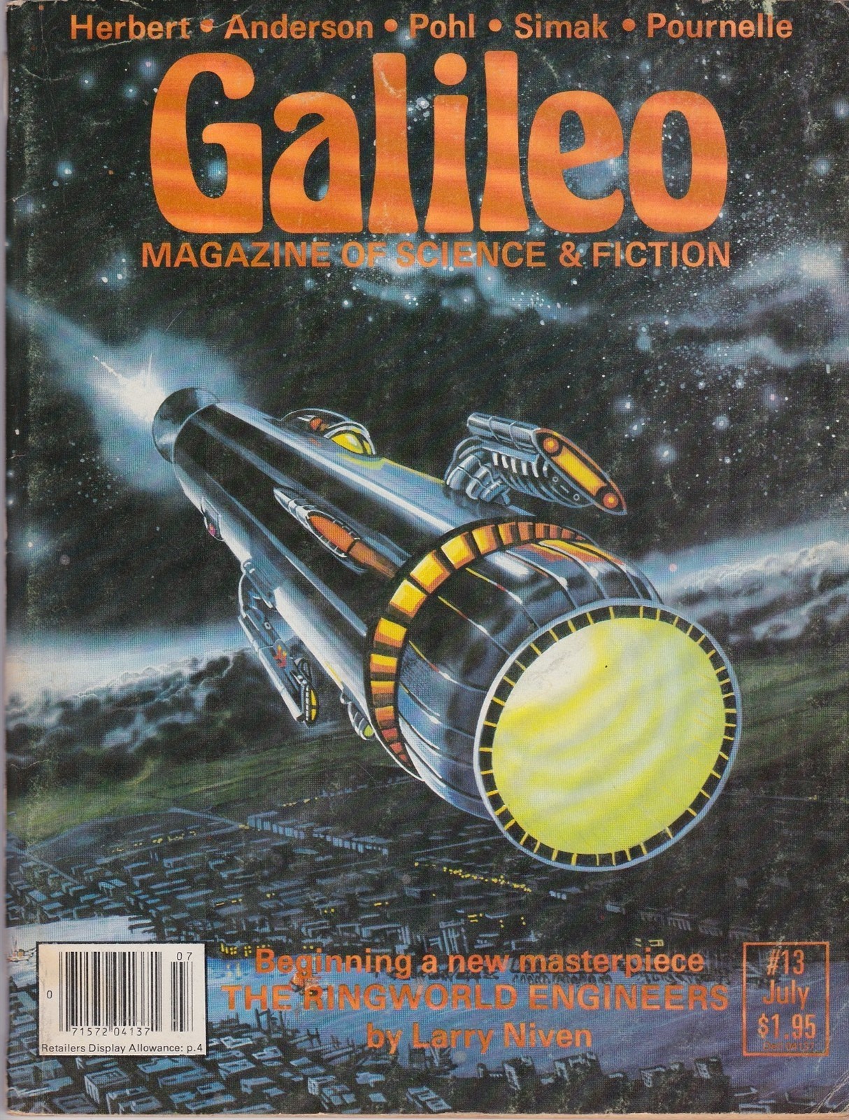 GALILEO SCIENCE FICTION #13, JULY 1979, CLASSIC SCIENCE FICTION MAGAZINE!!!