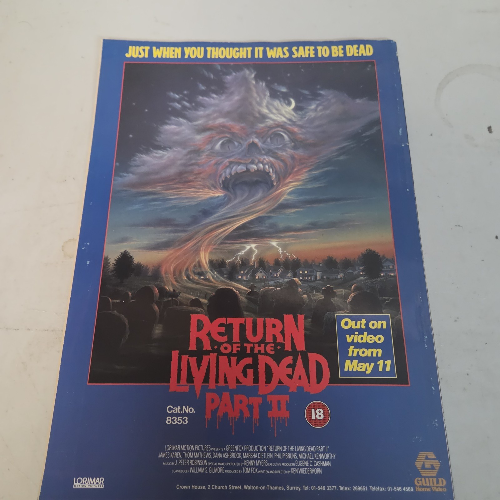 Fear May-June 1989 Evil Dead 3 Bruce Campbell Linda Blair
