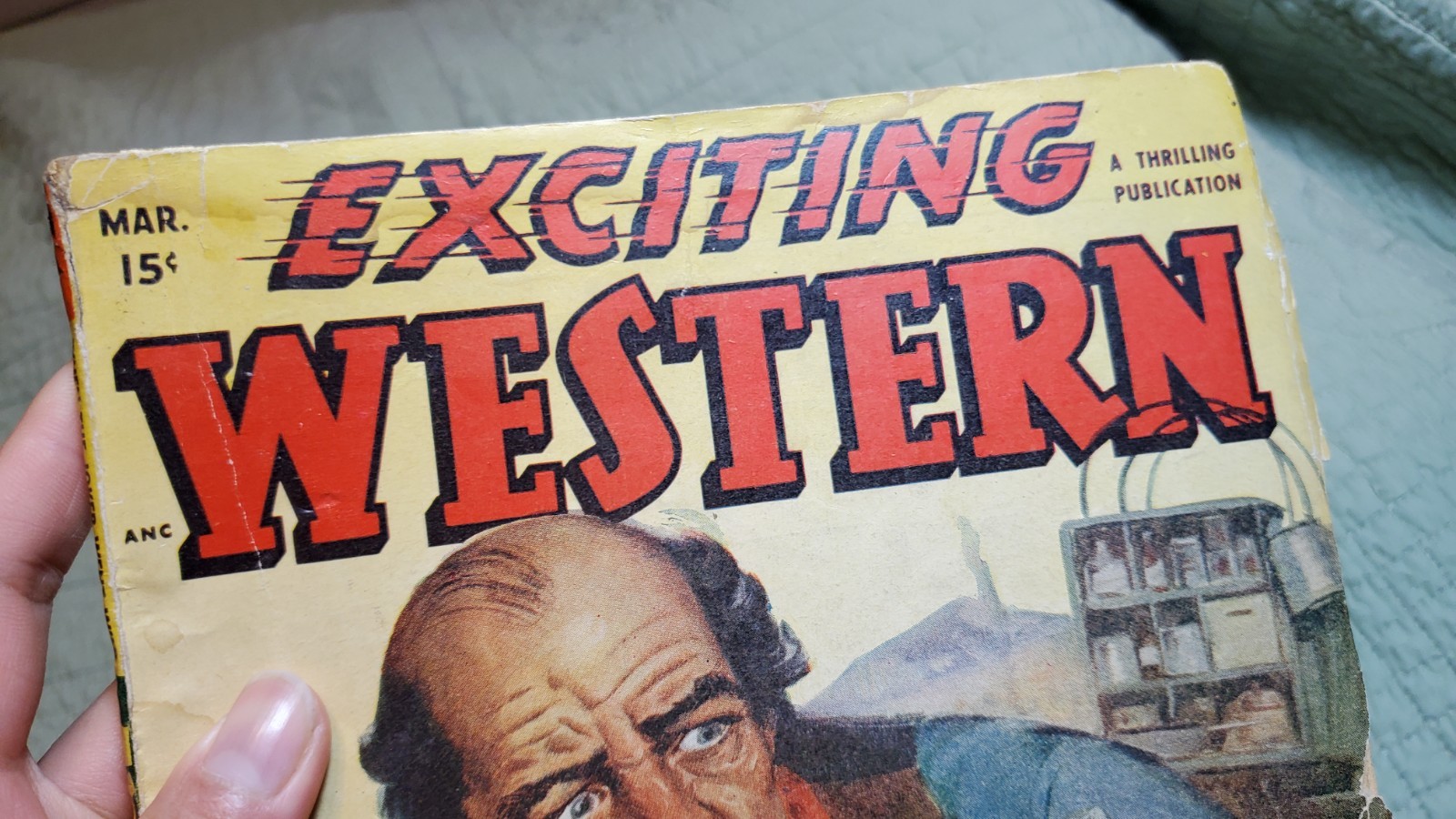 Exciting Western March 1948; good-; pulp; Thrilling Pub.