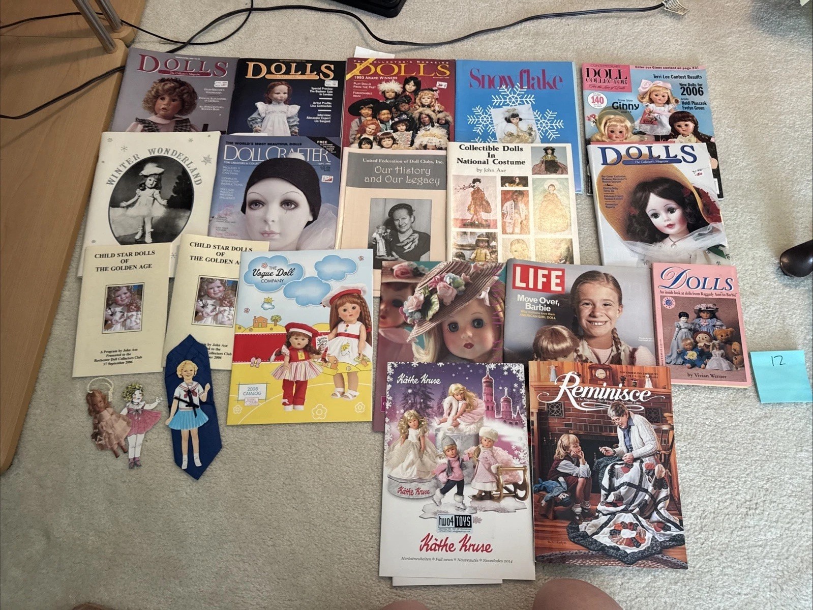 Doll Magazines Lot – Life, Eemibise, Kruse, Crafter, Snowflake Child Star 12 MS2