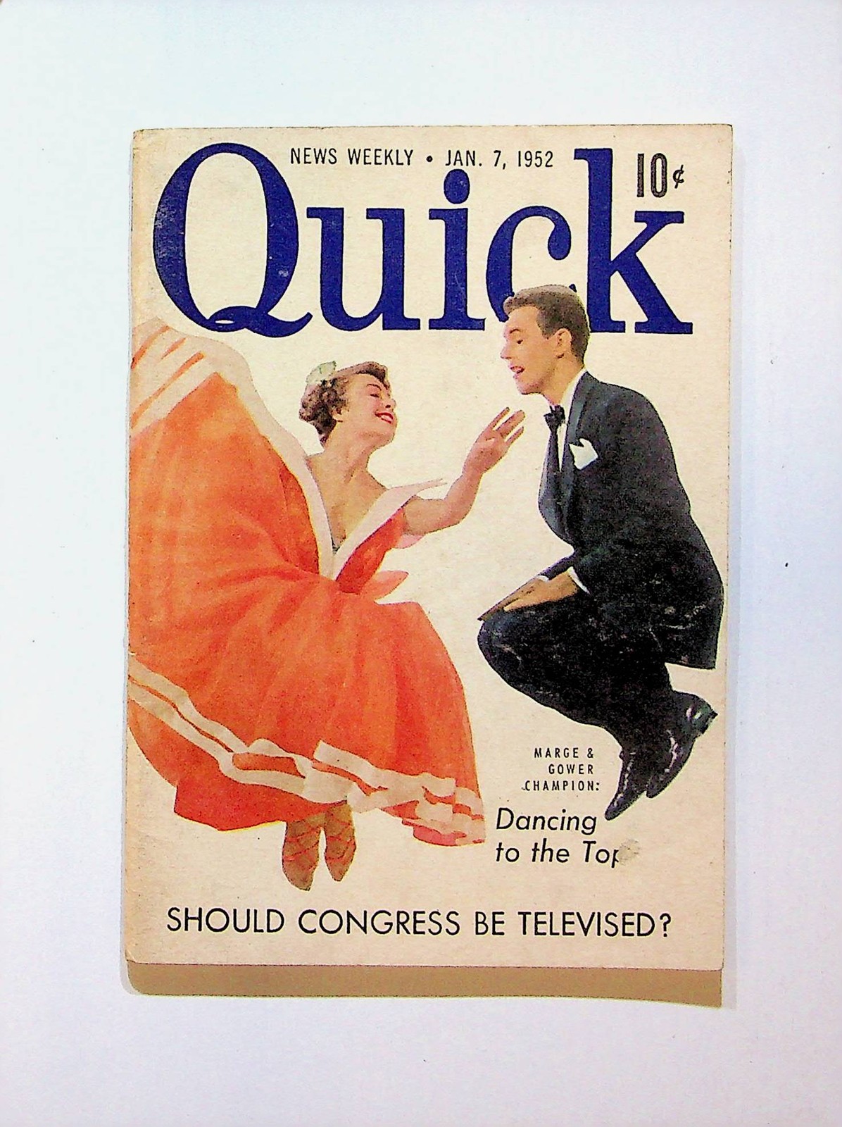 Quick News Weekly Vol. 6 #2 VG- 3.5 1952 Low Grade