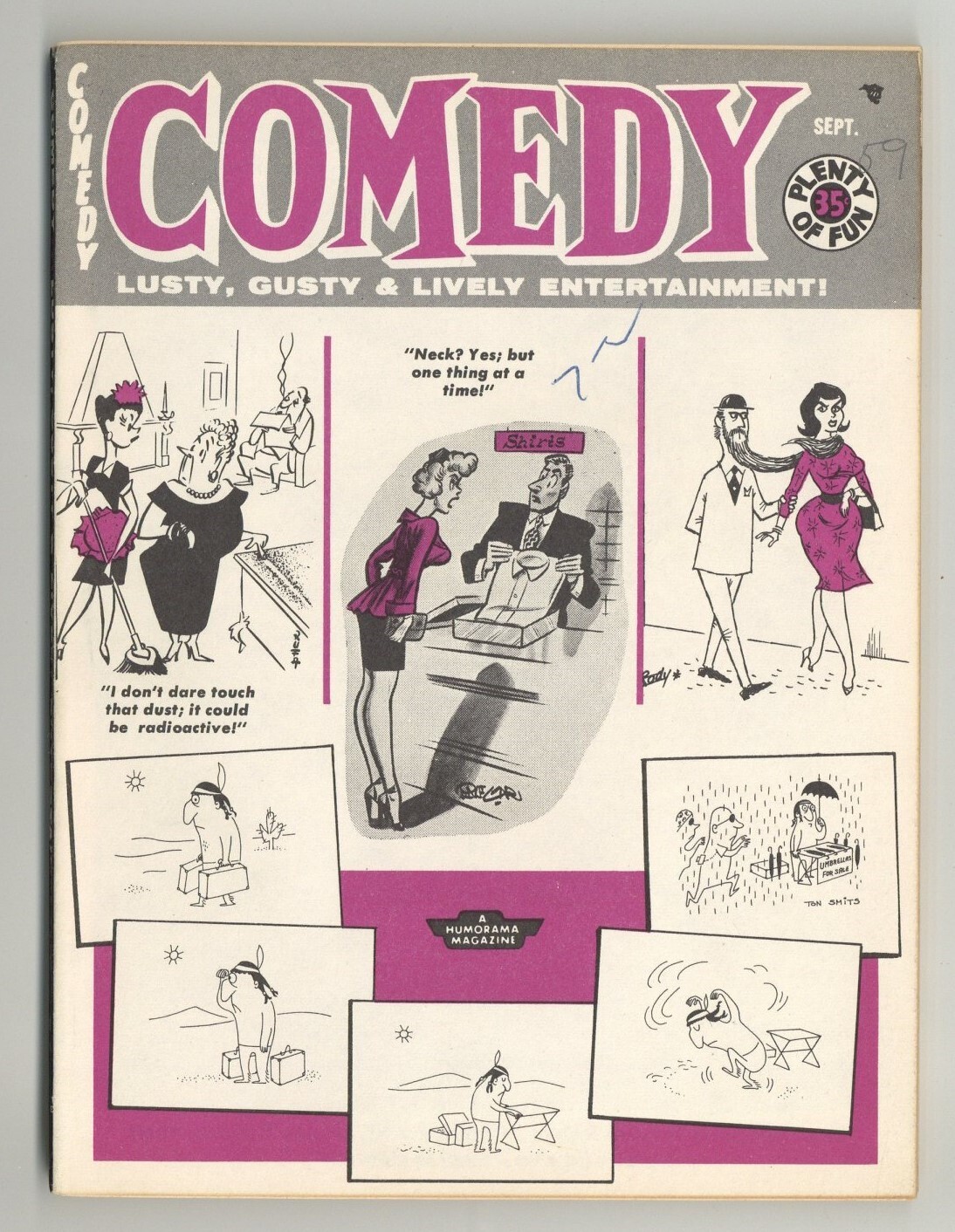 Comedy #49 Sally Todd 1959 Bill Ward GGA Pinup Magazine Timely Features M32165