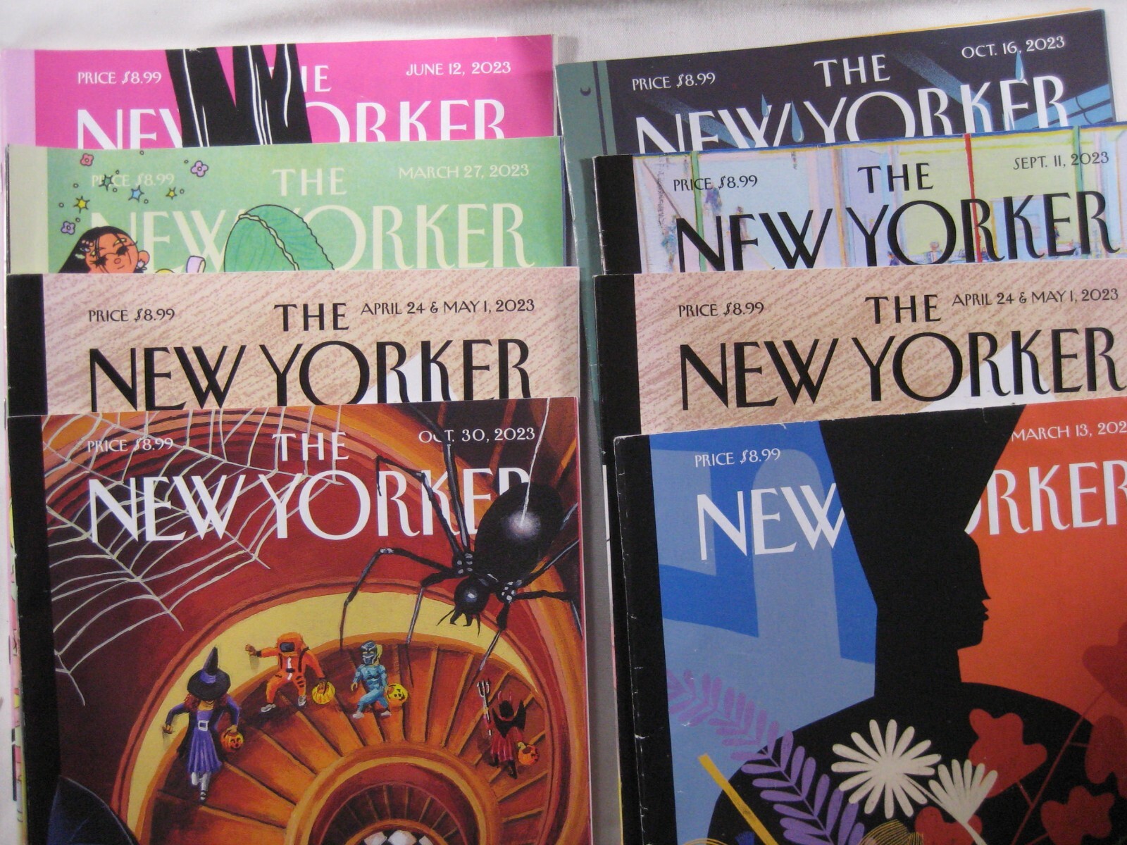 Lot New Yorker Magazine 2023 artwork articles March October May September +