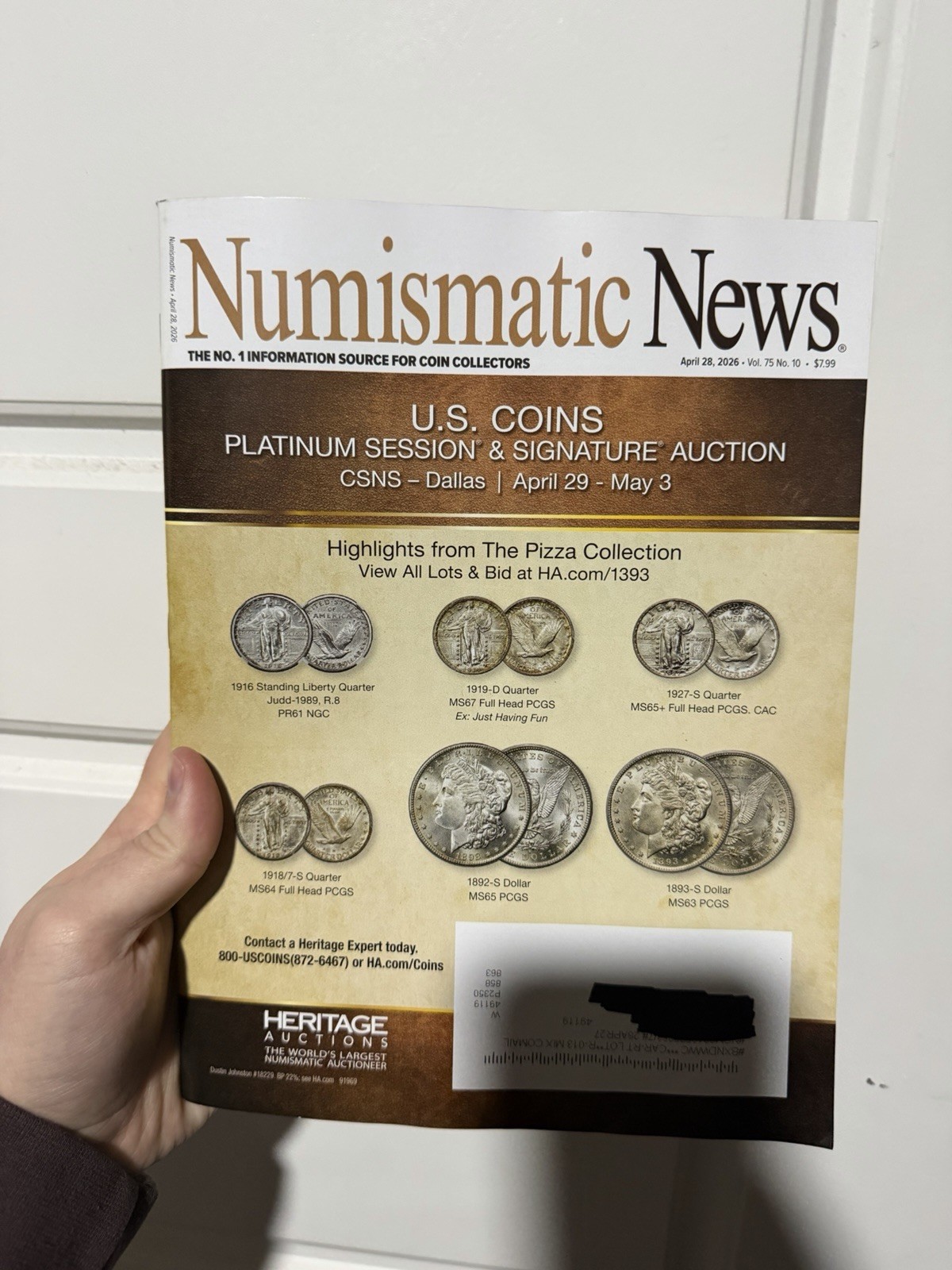 Numismatic News Magazine US Coins Auction April 28 2026 Vol 75 No 10