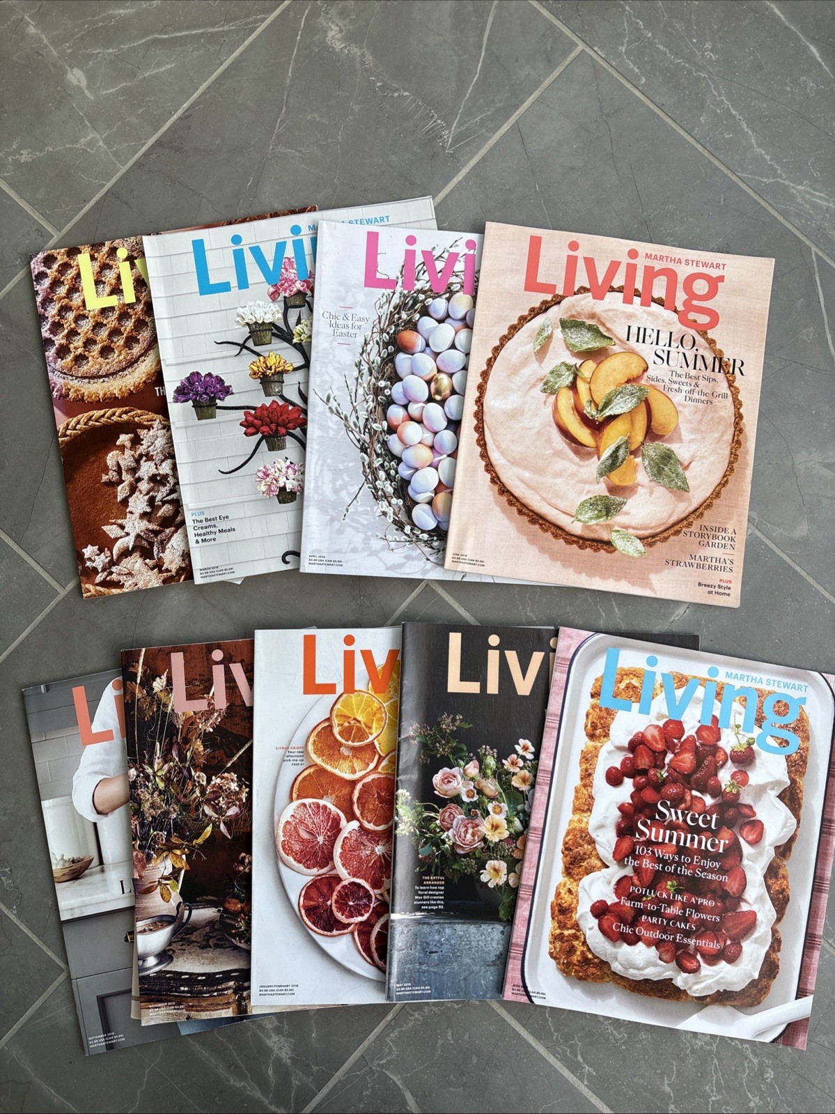 9 Issues 2016-2019 MARTHA STEWART LIVING MAGAZINE #269, 282-283, 285, 287, 289..