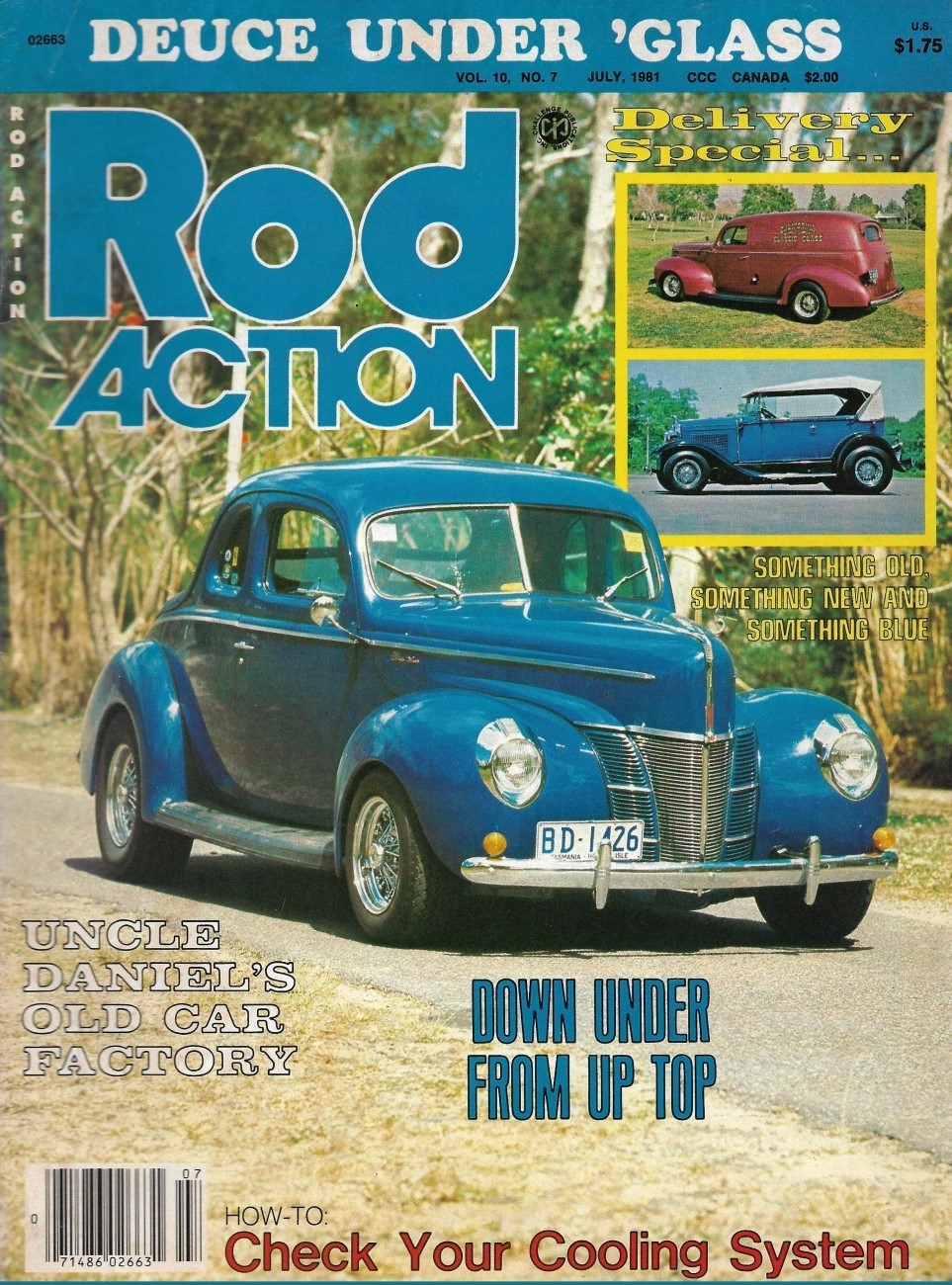 ROD ACTION 1981 JULY – COOLING, DELIVERY SPECIAL, DEUCE UNDER ‘GLASS