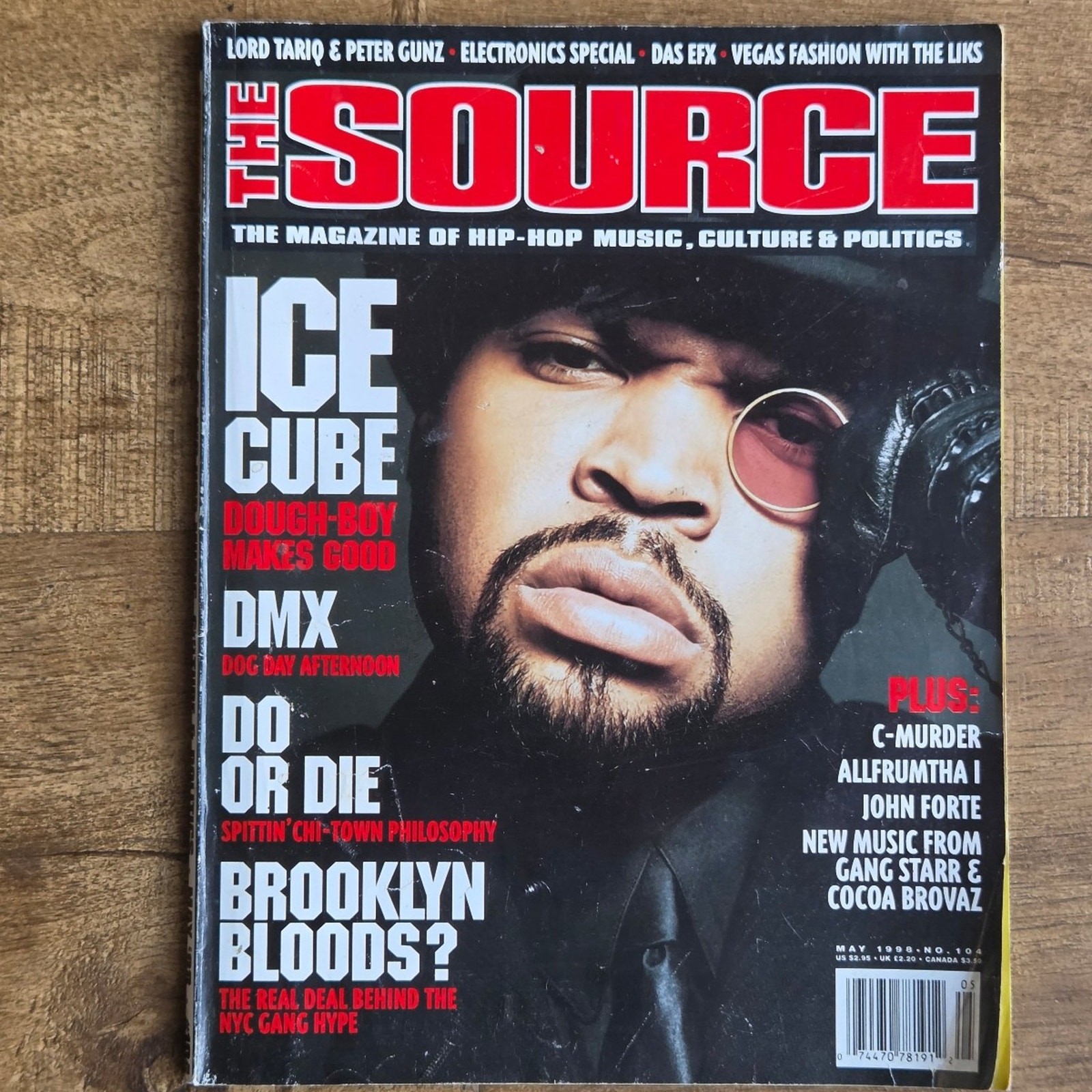 Vtg May 1998 Ice Cube Cover The Source Magazine Rap Hip Hop Issue 104