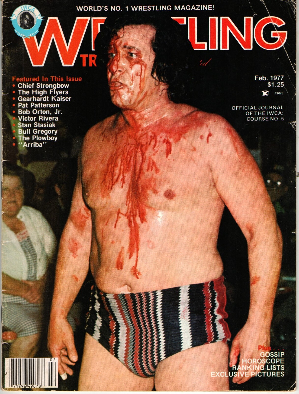 WRESTLING TRAINING ILLUSTRATED FEBRUARY 1977 SUPERSTAR GRAHAM JAY STRONGBOW WWWF